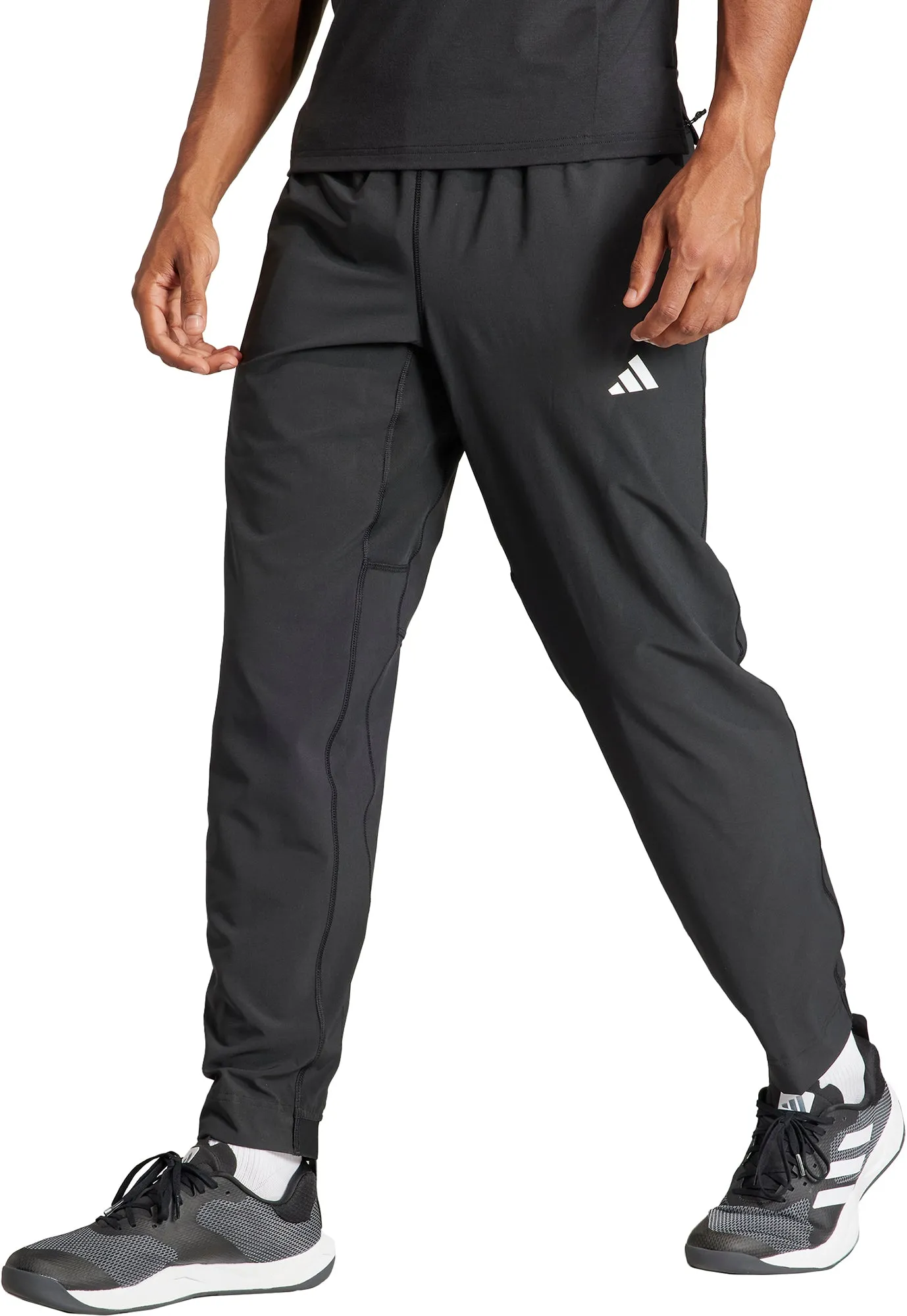 Tapered leg Versatile staple adidas Essentials Mens Training Track Pants - Black