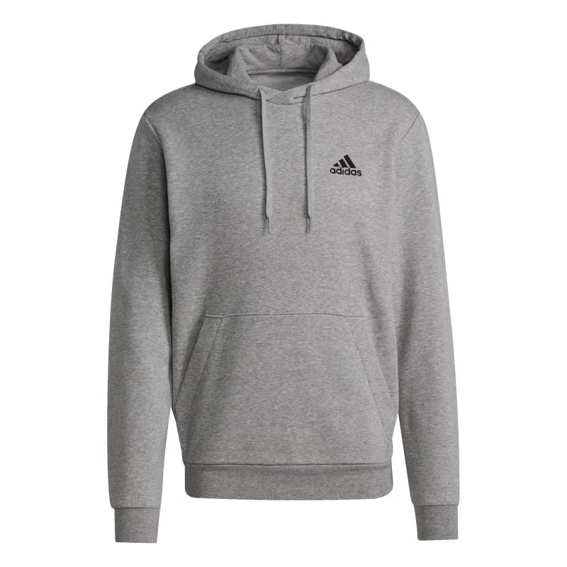 Adidas Mens Essentials Feelcozy Fleece Hoodie theater look