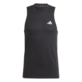 Adidas Mens Train Essentials Feelready Training Tank Lightweight Fashion Layered Collar Structure