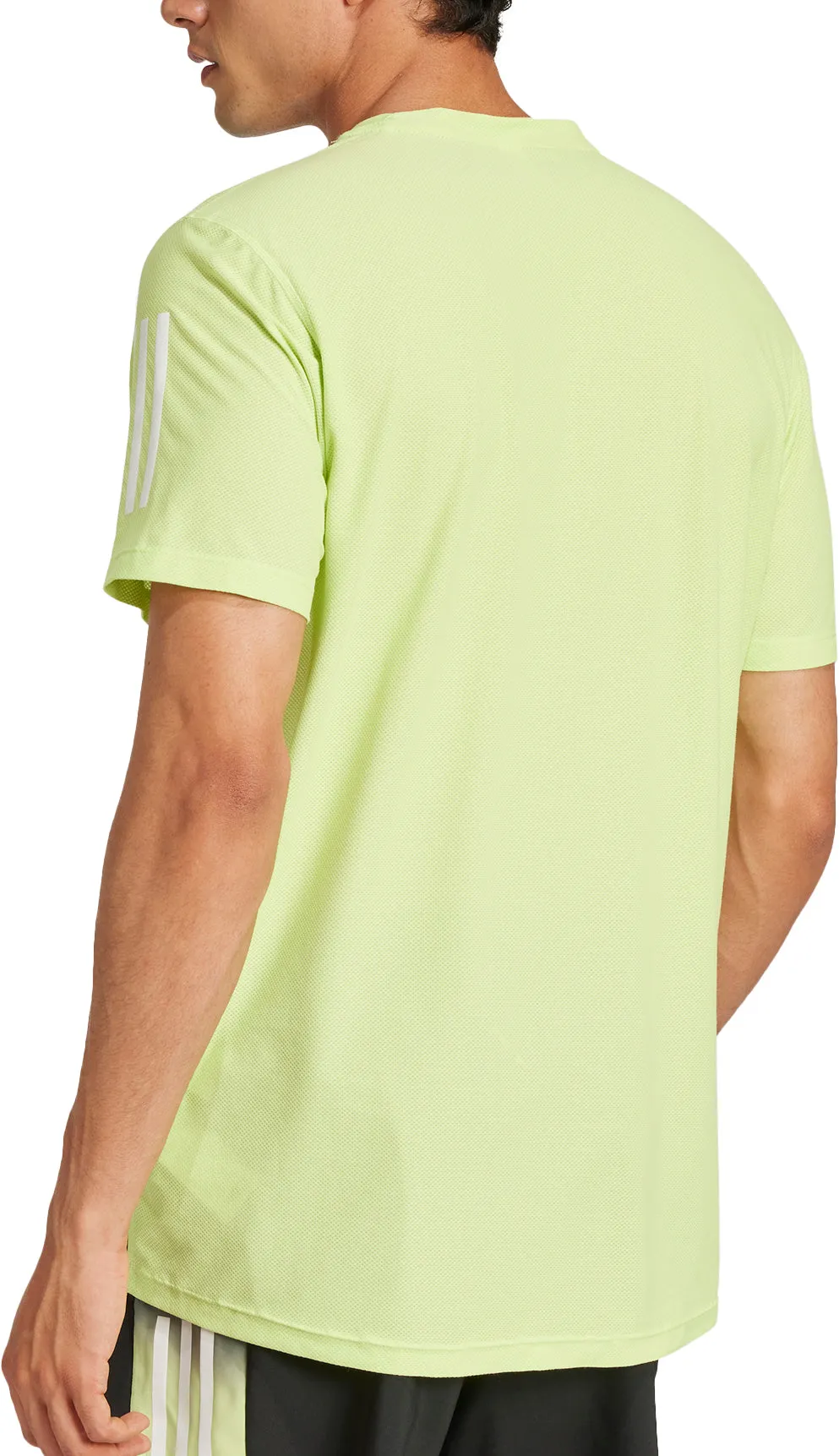 Vintage Look Friction Free Inner Lining adidas Own The Run ClimaCool Short Sleeve Mens Running Top - Green