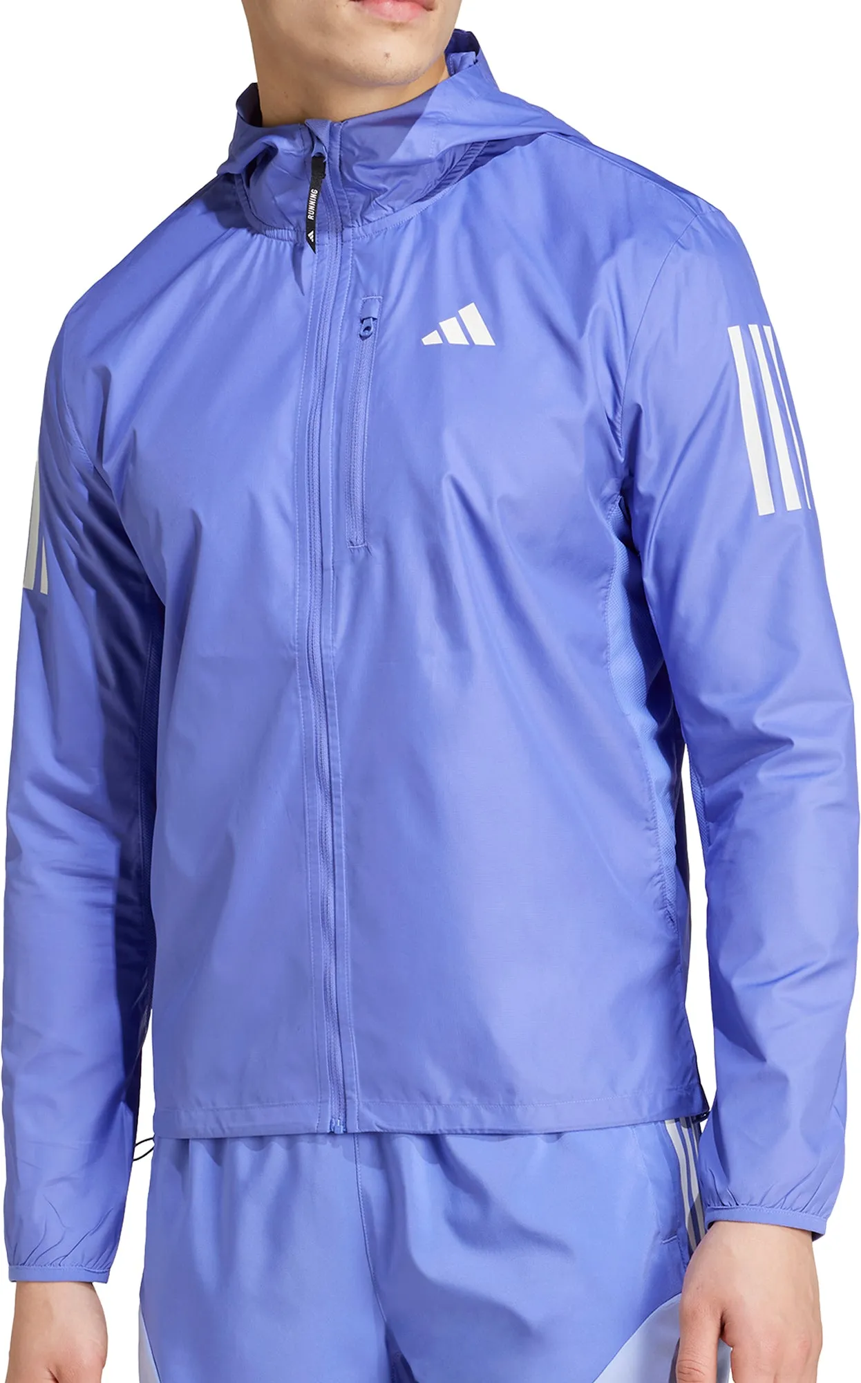 adidas Own The Run Mens Running Jacket - Blue gardeners work commute