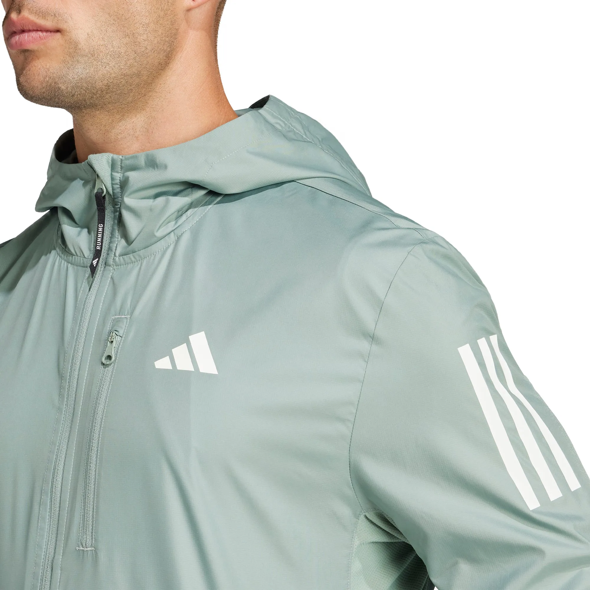 bike tour adidas Own The Run Mens Running Jacket - Green