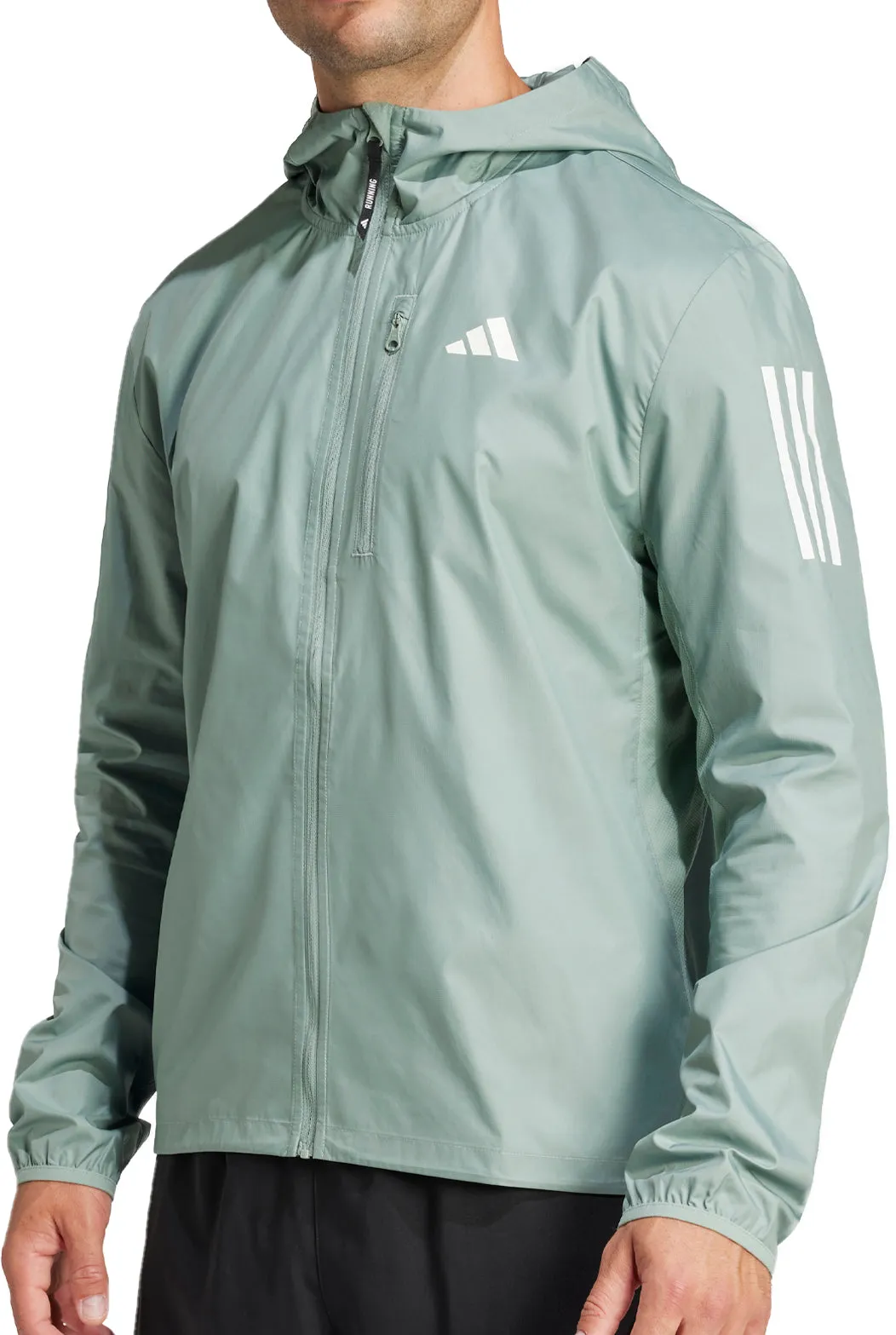 adidas Own The Run Mens Running Jacket - Green firefighters