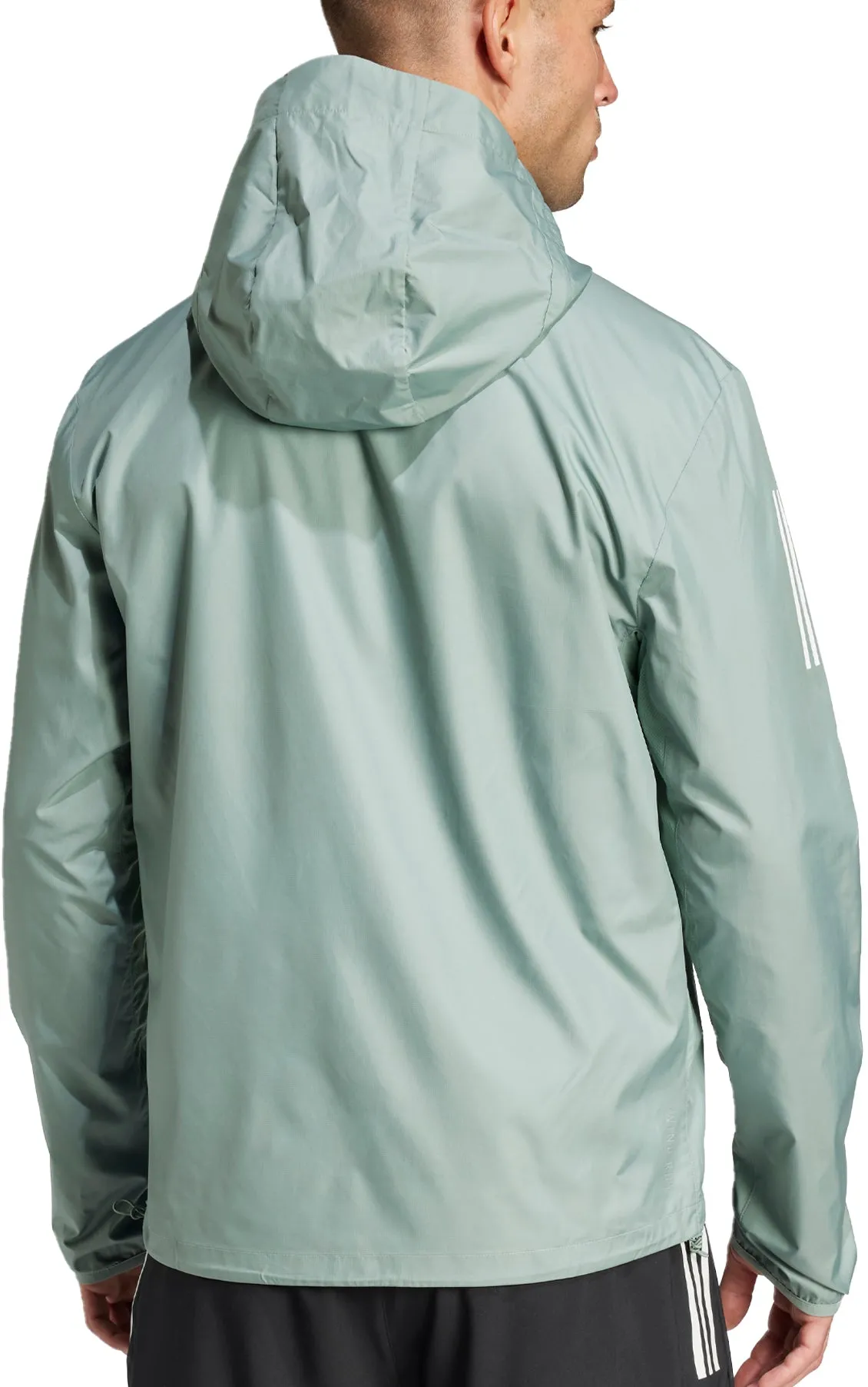 Urban Adventure Slimming adidas Own The Run Mens Running Jacket - Green