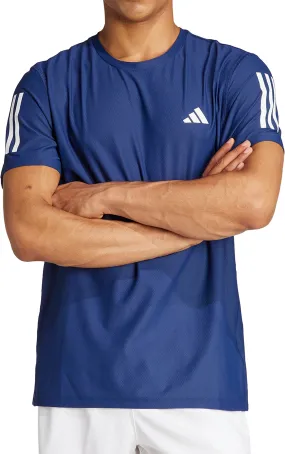 adidas Own The Run Short Sleeve Mens Running Top - Blue yoga clothing