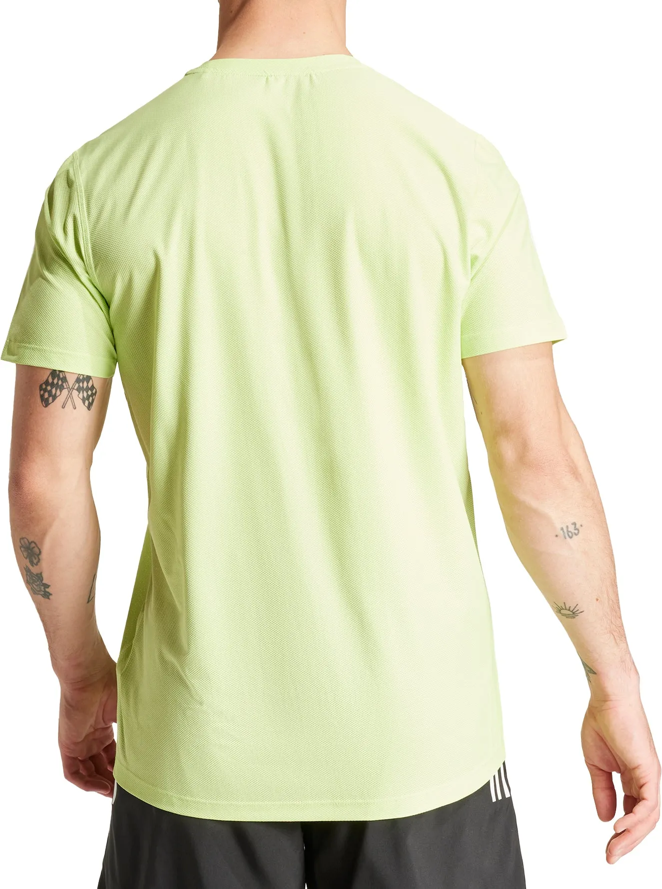 Ultimate Comfort adidas Own The Run Short Sleeve Mens Running Top - Green
