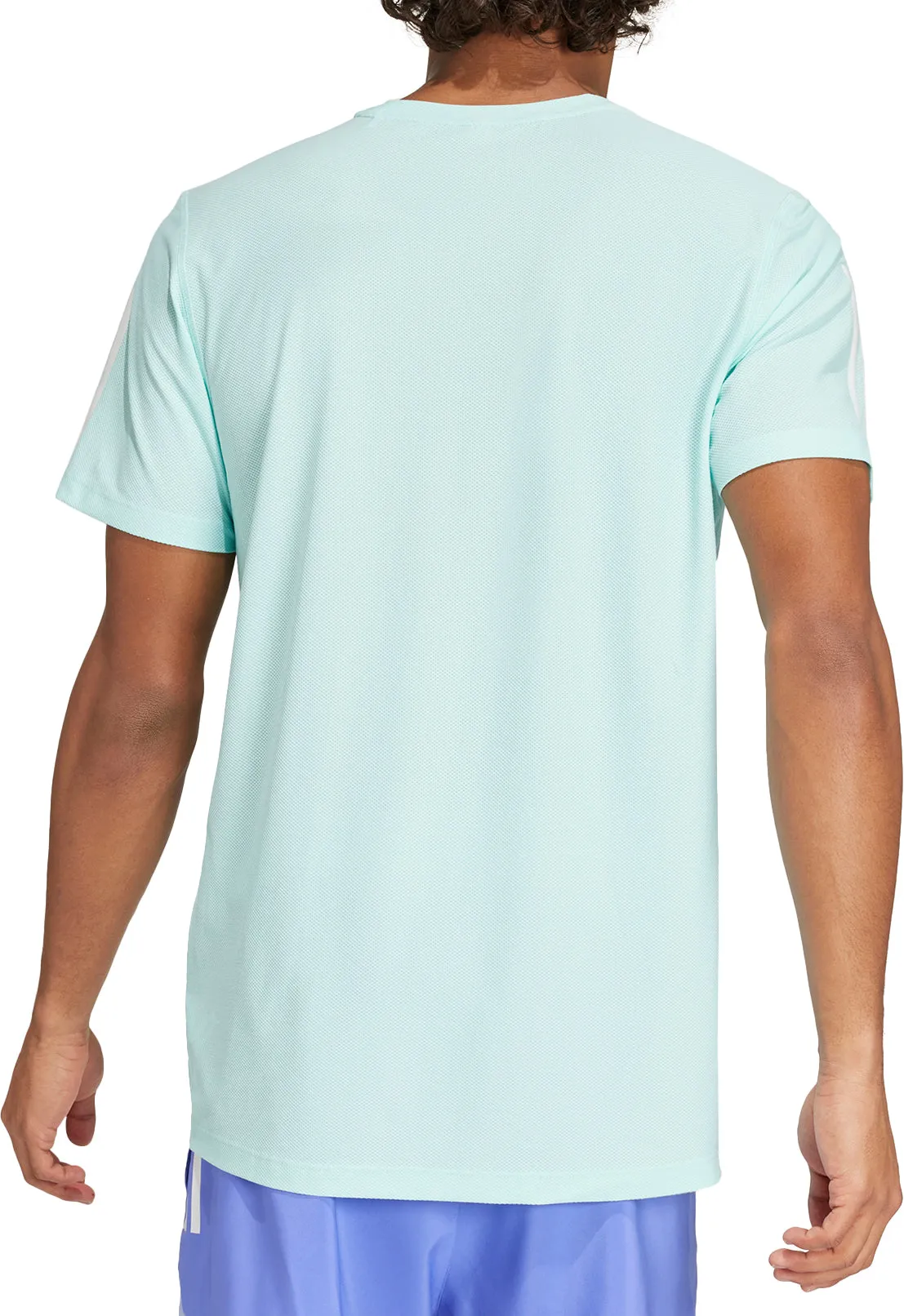 Fresh Look Simple Layer adidas Own The Run Short Sleeve Mens Running Top - Green