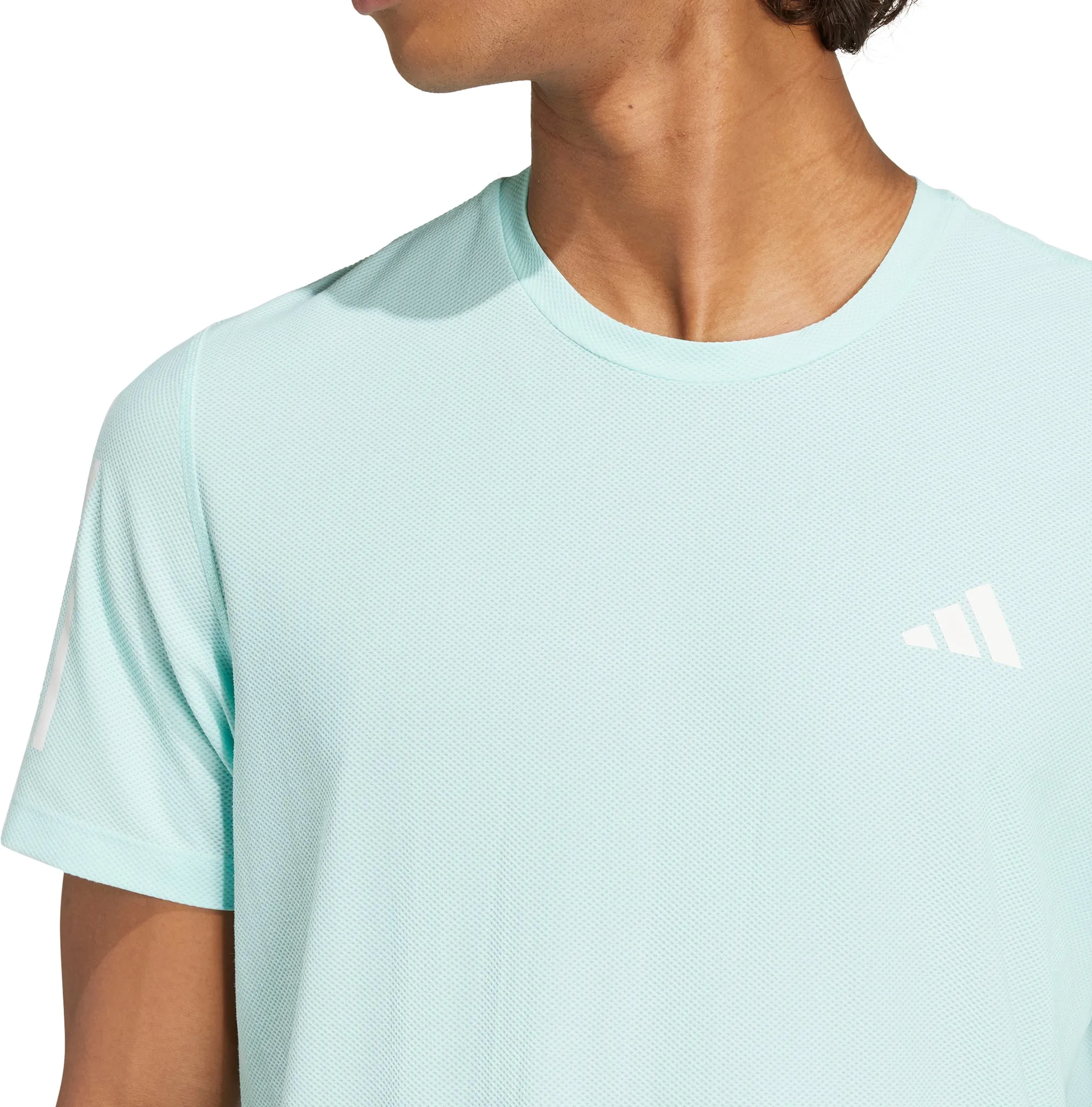 Fashion Must-Have Cozy Layering adidas Own The Run Short Sleeve Mens Running Top - Green