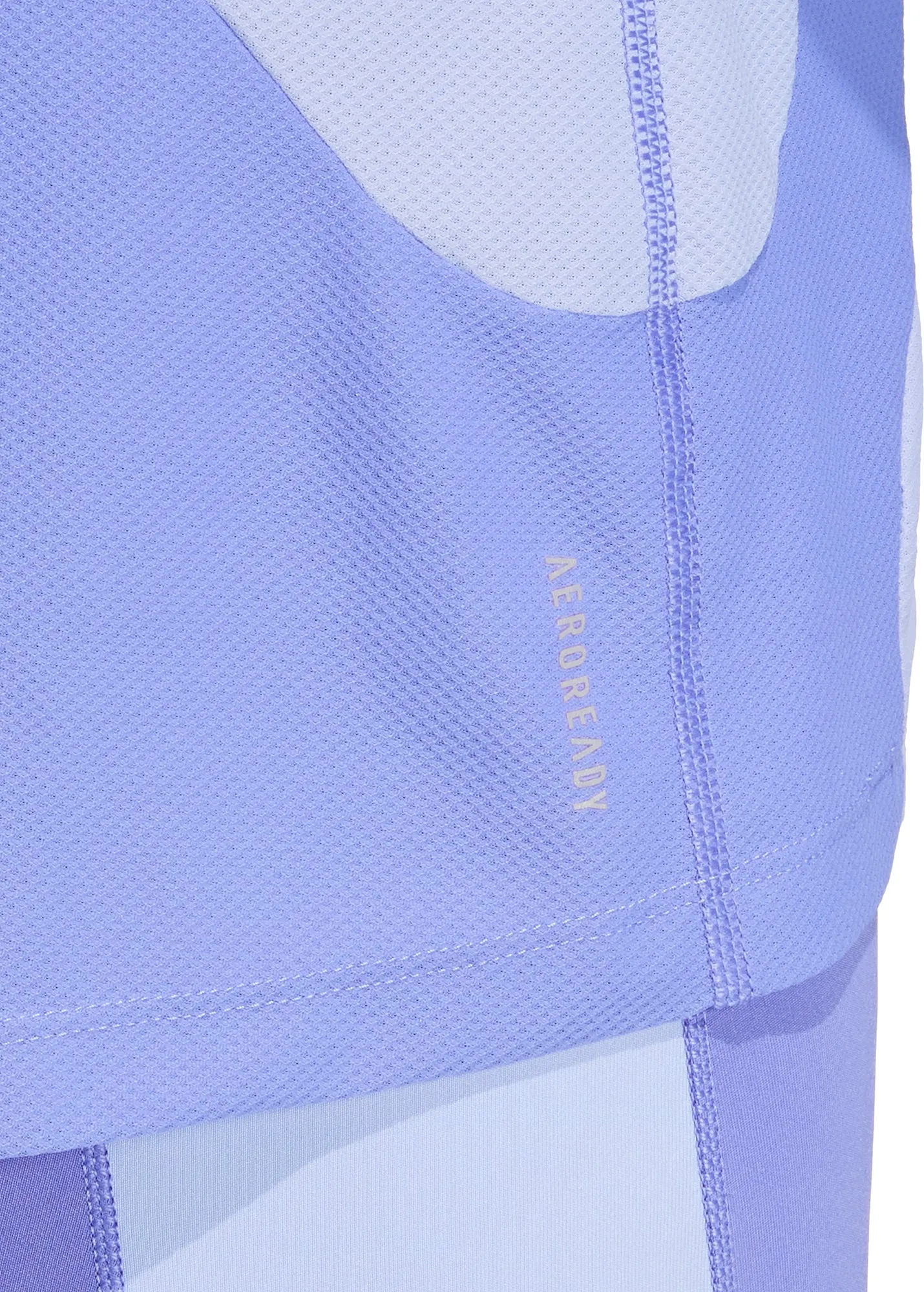 adidas Own The Run Short Sleeve Womens Running Top - Blue Subtle Embroidery