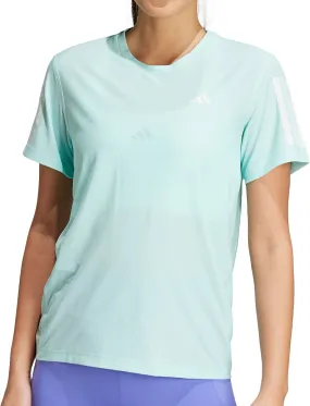 Chic Wear adidas Own The Run Short Sleeve Womens Running Top - Green