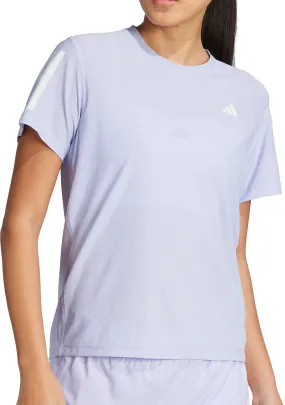 timeless adidas Own The Run Short Sleeve Womens Running Top - Purple