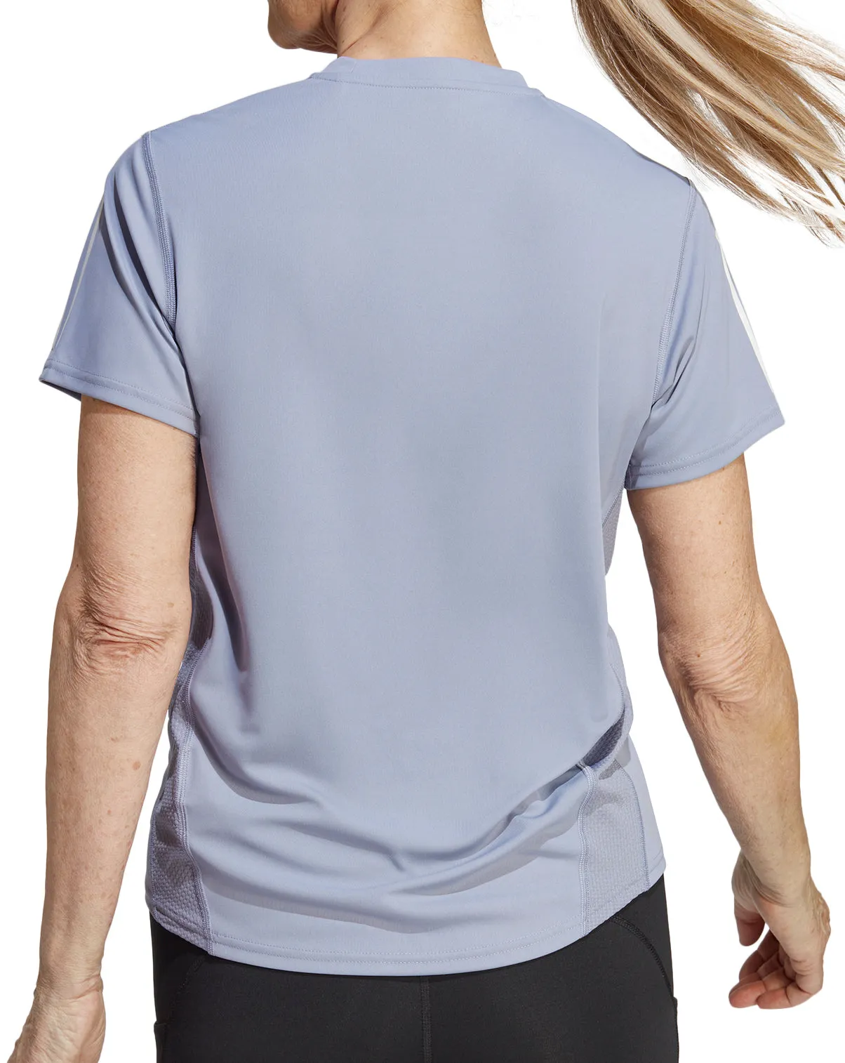 Seasonal Trend adidas Own The Run Short Sleeve Womens Running Top - Purple