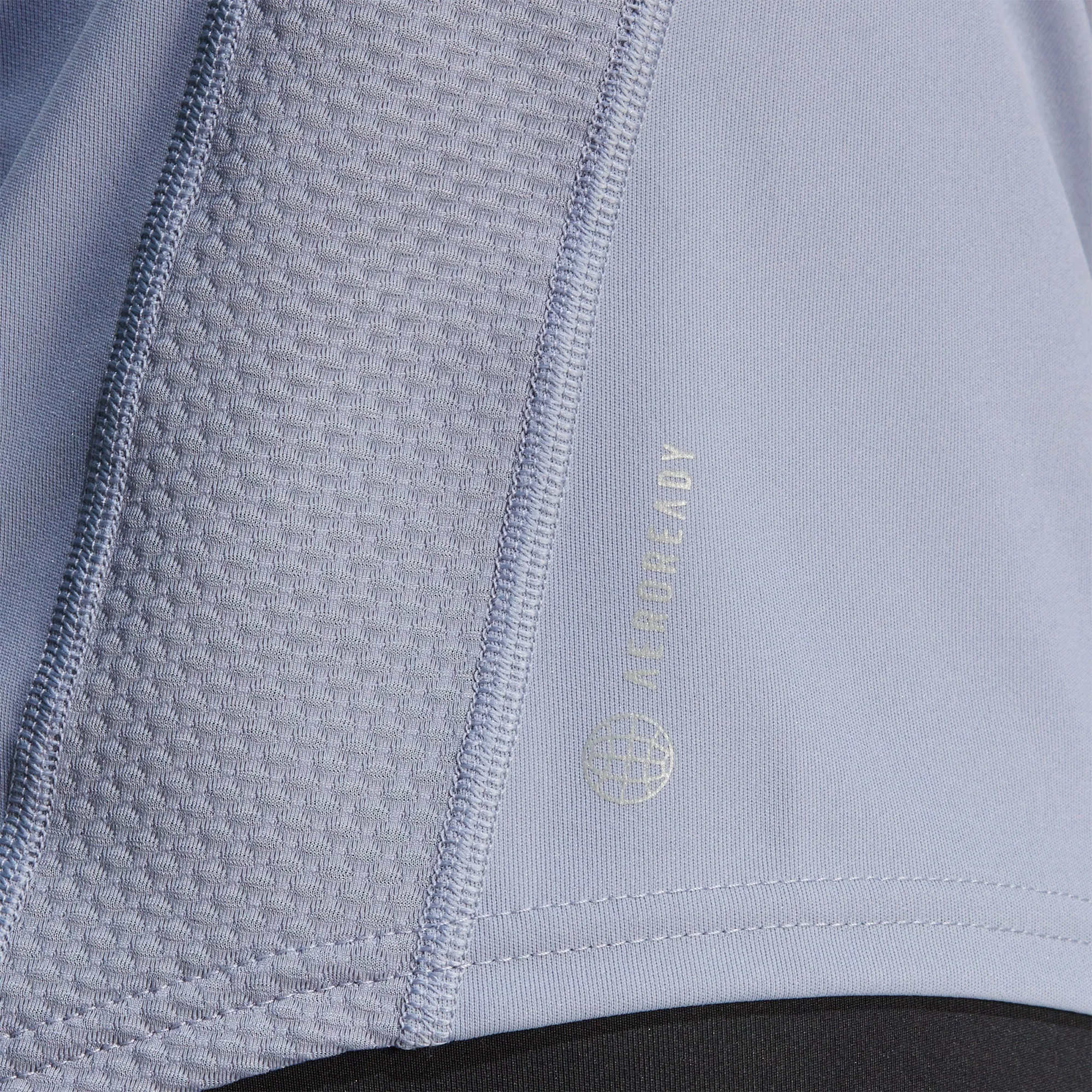 adidas Own The Run Short Sleeve Womens Running Top - Purple spandex blend