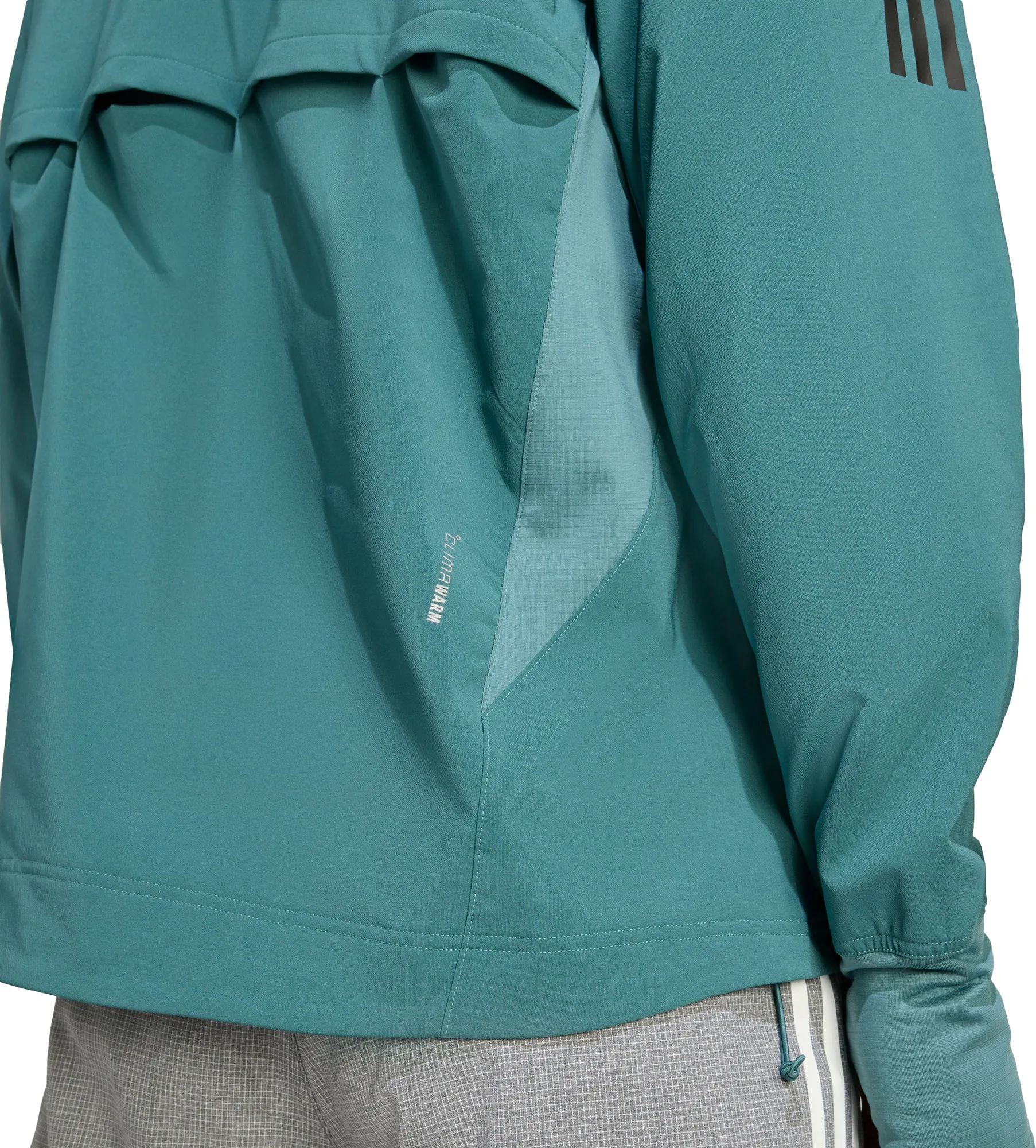 adidas Own The Run Winterized Mens Running Jacket - Green Designer