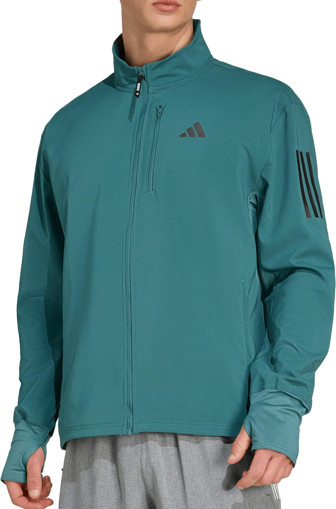 photographers suitable for dance competitions adidas Own The Run Winterized Mens Running Jacket - Green