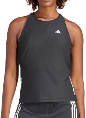 adidas Own The Run Womens Running Vest Tank Top - Black Stylish and Relaxed