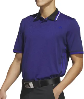 adidas PrimeKnit Short Sleeve Mens Golf Polo Shirt - Blue Urban Trend