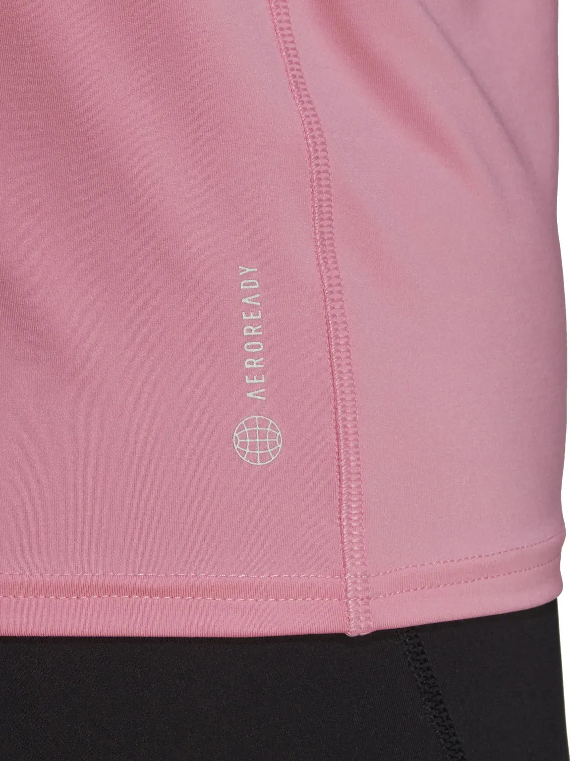Cashmere combination TaglessDesign adidas Run Fast PB Short Sleeve Womens Running Top - Pink
