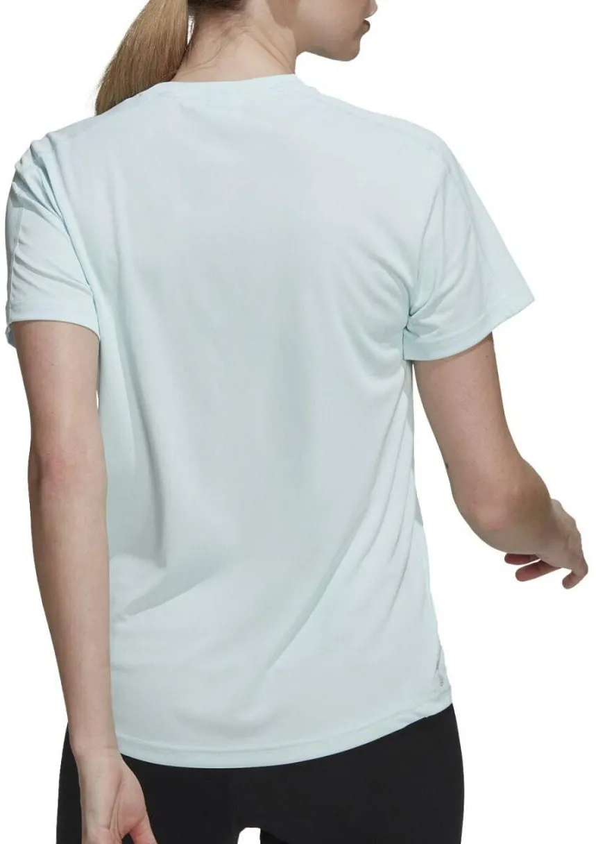 Sleep NonIronTechnology adidas Run It Short Sleeve Womens Running Top - Blue