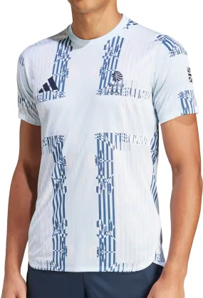 Smooth Look adidas Team GB Short Sleeve Mens Training Top - Blue