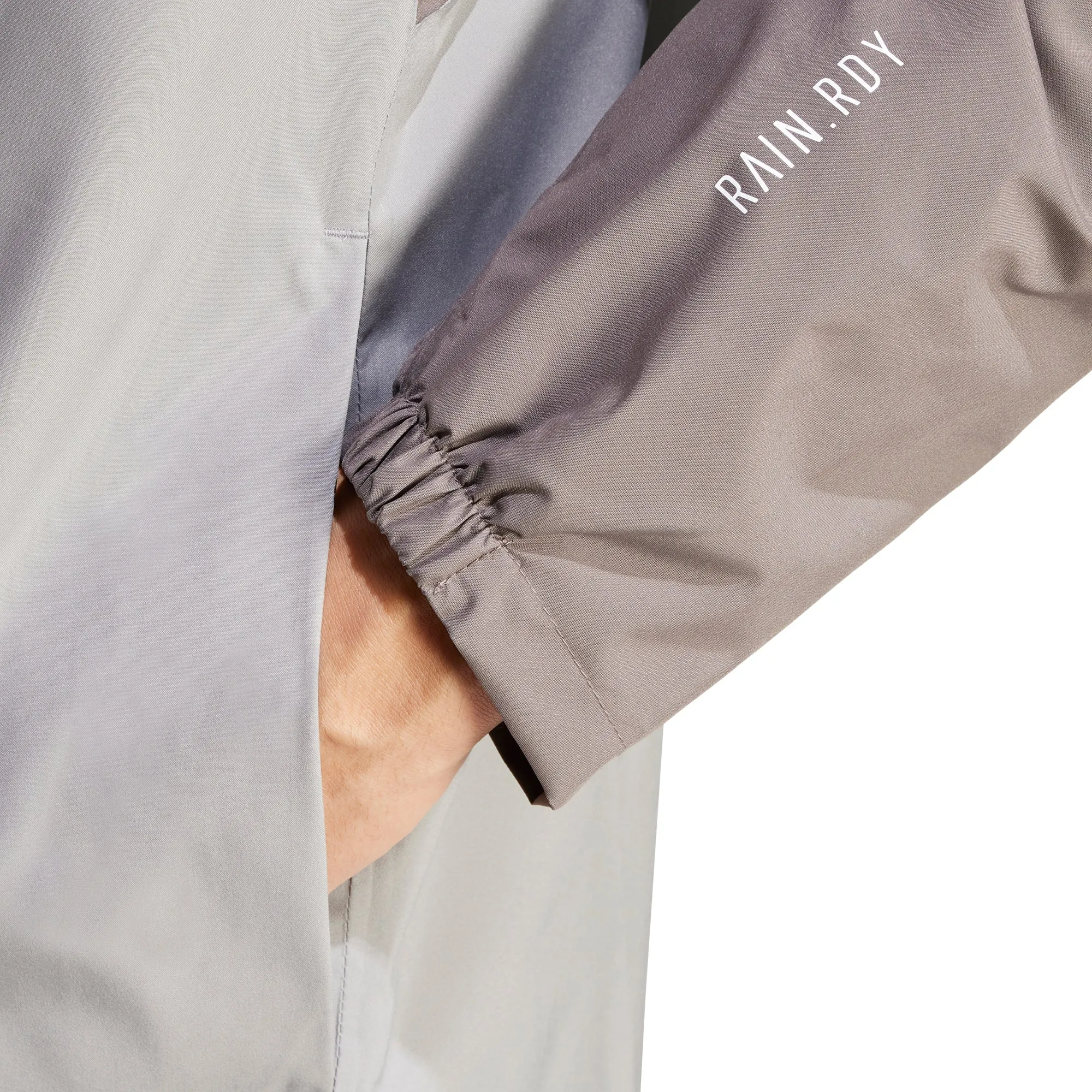 Keychain Grid Fleece Lining adidas Terrex Multi 2L Rain.RDY Mens Walking Jacket - Grey