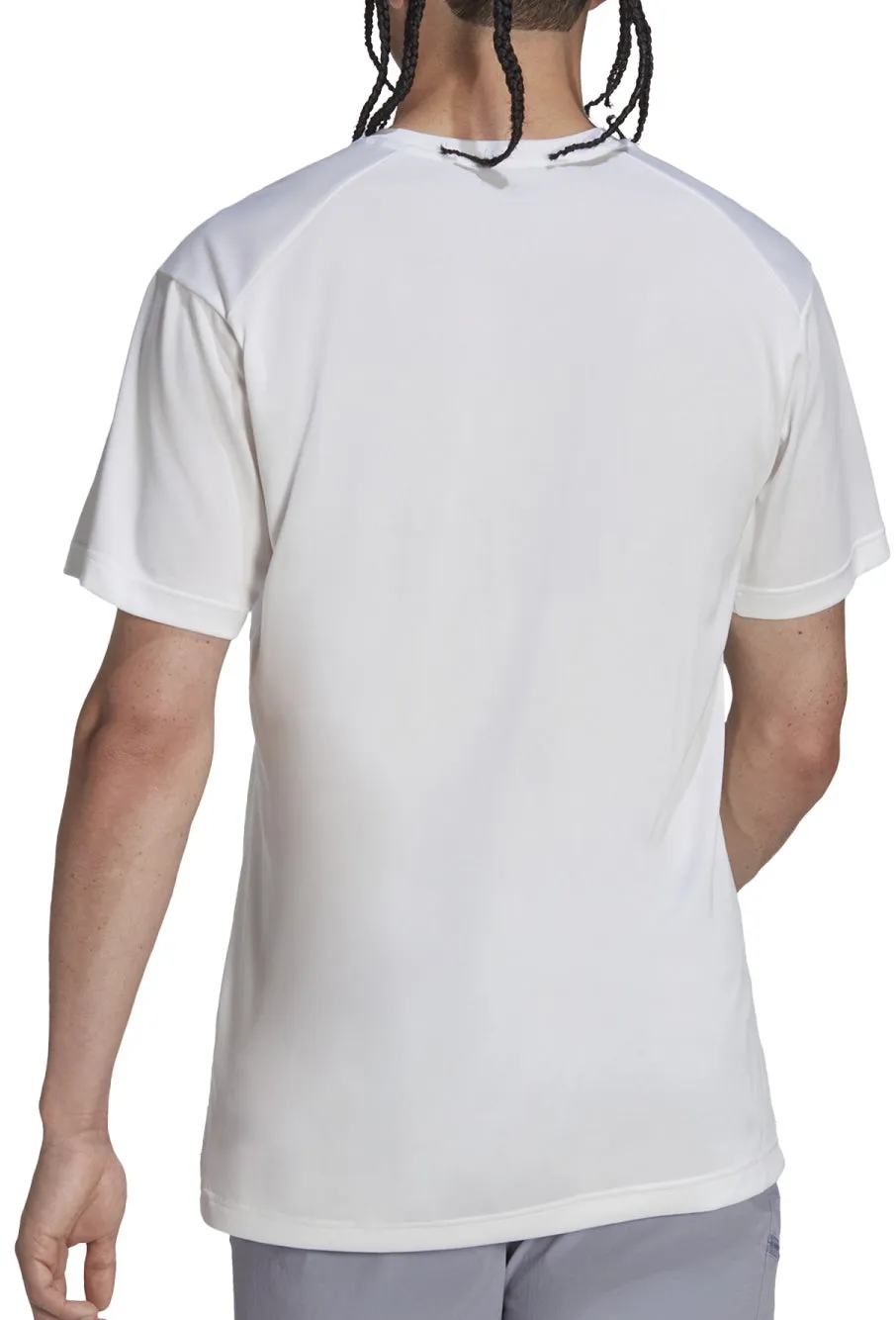adidas Terrex Multi Short Sleeve Mens Running Top - White Daily Outfit Style