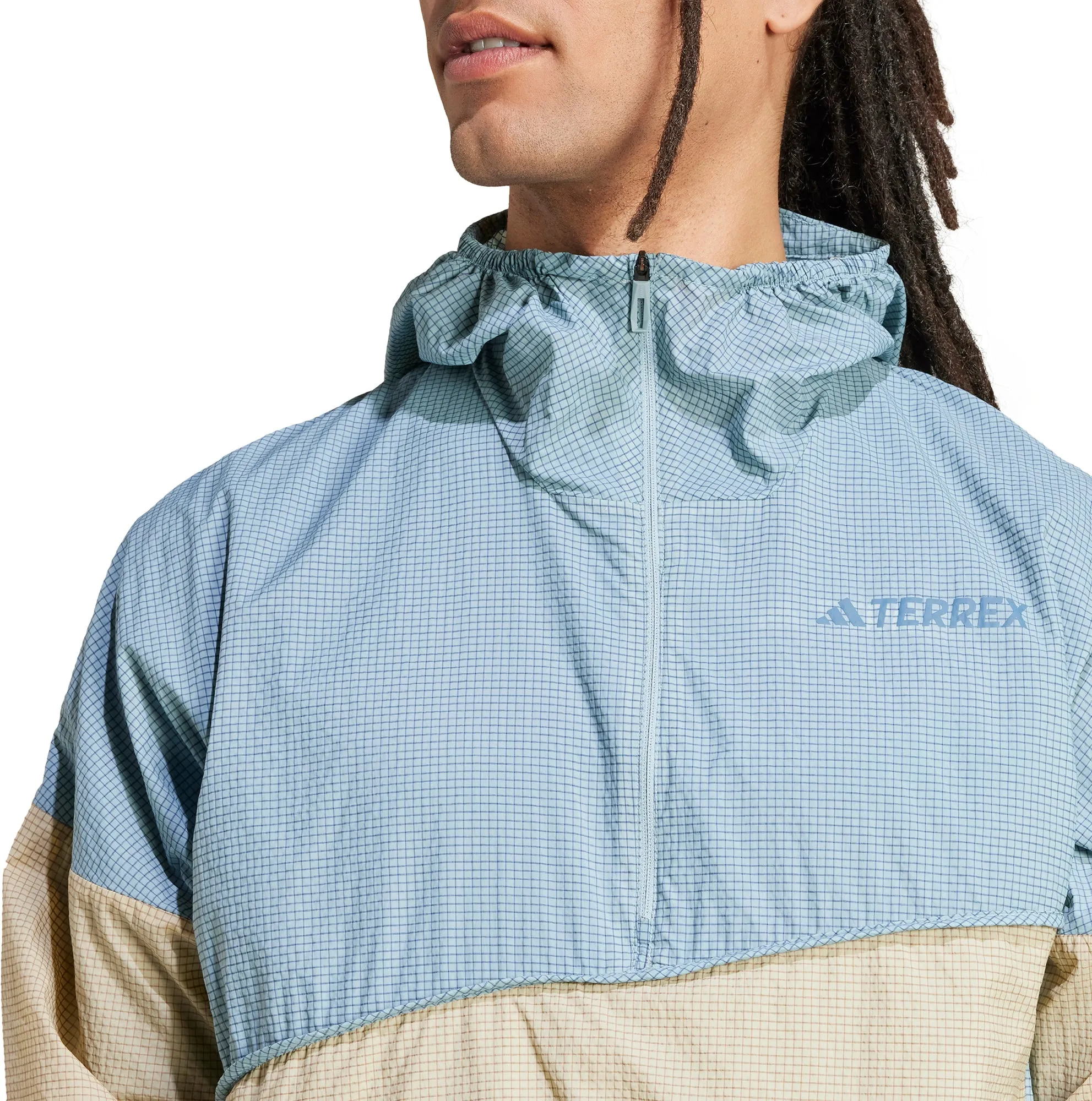 Trophy Premium Jacket adidas Terrex Xploric Wind Mens Anorak Jacket - Blue