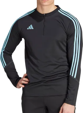 Essential Layer adidas Tiro 23 Club Half Zip Long Sleeve Mens Training Top - Black