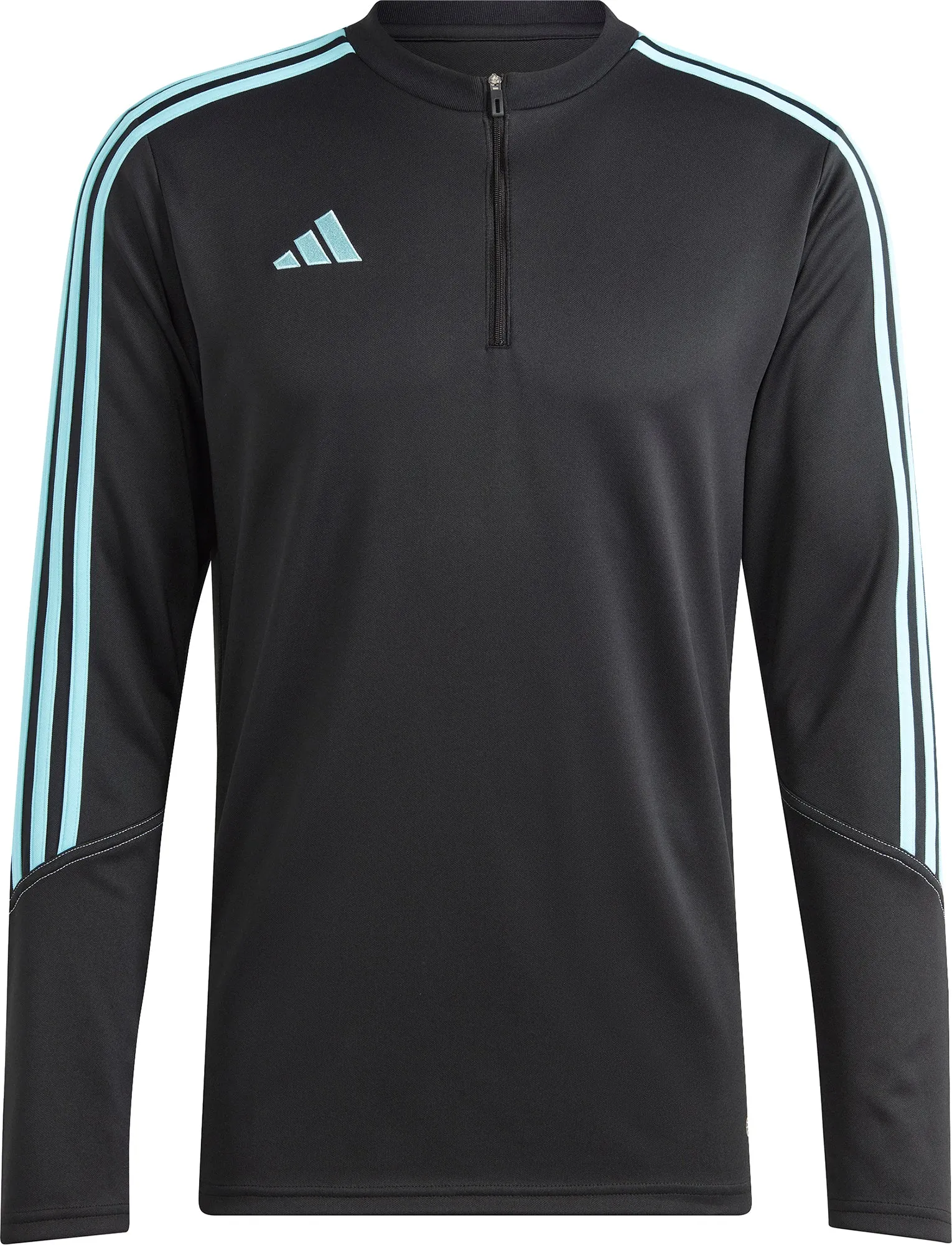 adidas Tiro 23 Club Half Zip Long Sleeve Mens Training Top - Black Soft And Comfortable Comfortable Touch