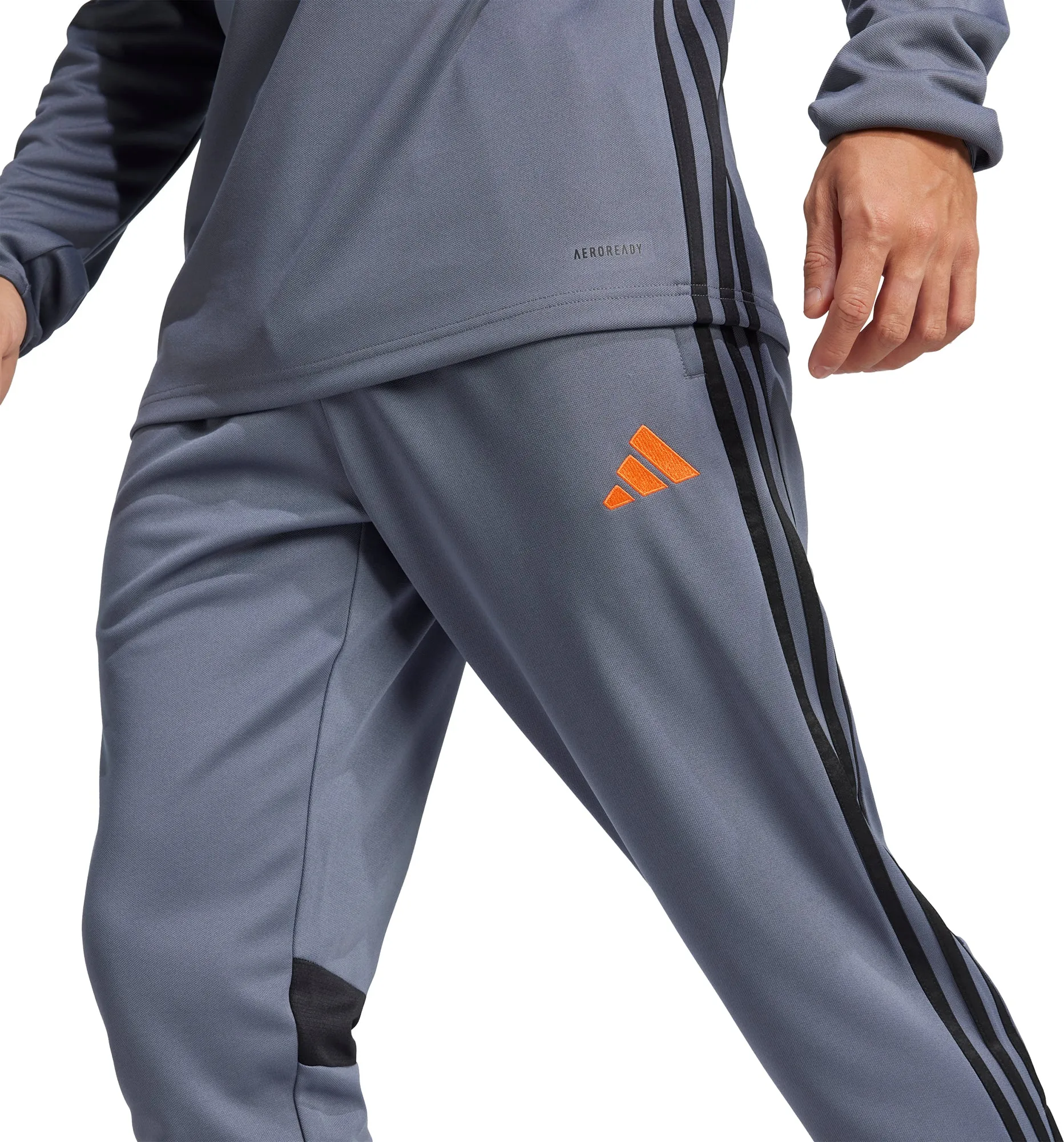 adidas Tiro 25 Essentials Mens Training Pants - Grey Relaxed Fit Design UltraSoftLining