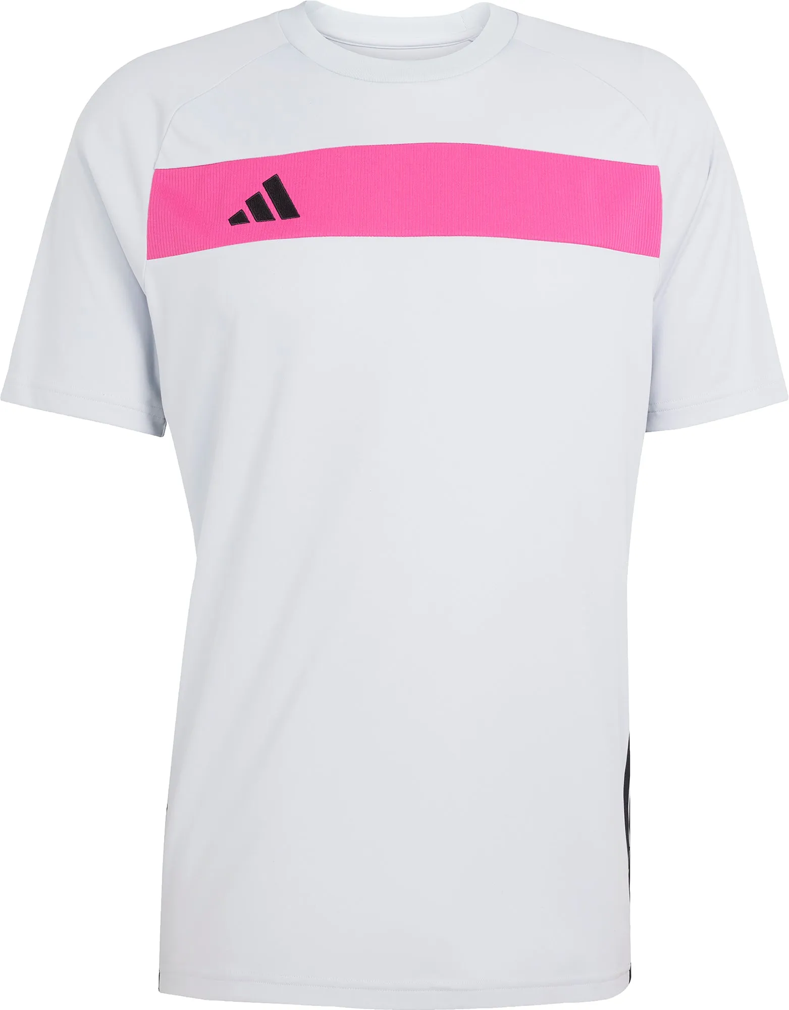 Soft Touch Fit Everyday Fit adidas Tiro 25 Essentials Short Sleeve Mens Training Top - White