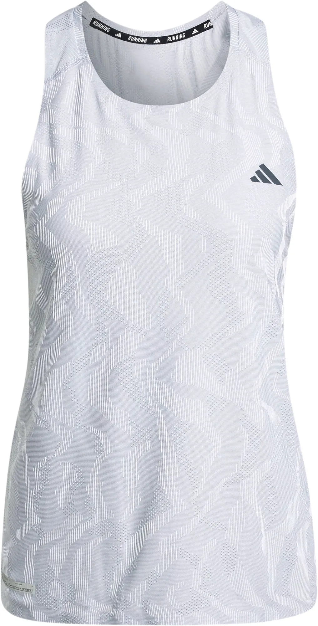 Relaxed Vibe adidas Ultimate AIRCHILL Engineered Womens Running Vest Tank Top - Grey