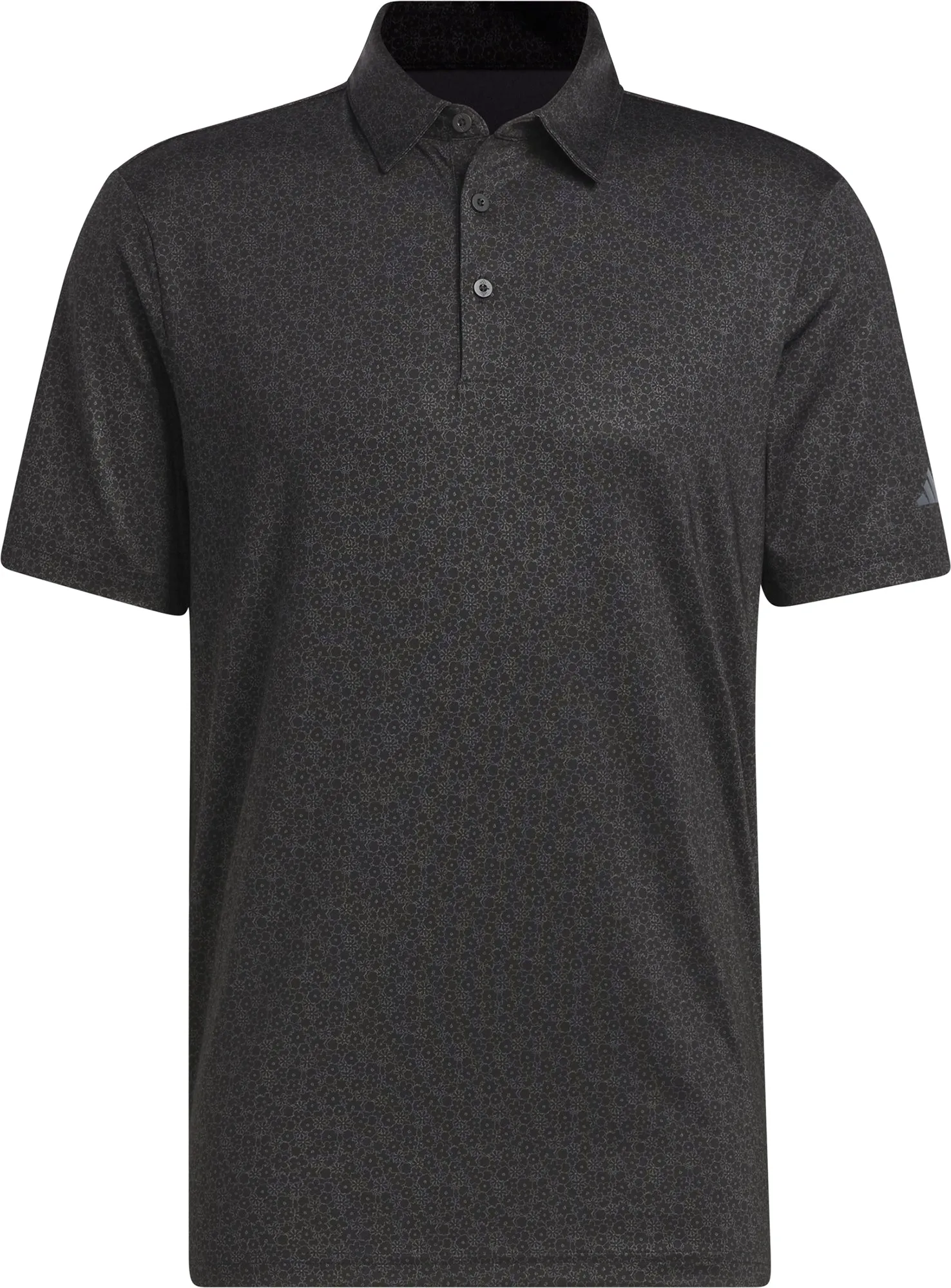 Timeless and Chic adidas Ultimate365 Allover Print Short Sleeve Mens Golf Polo Shirt - Black