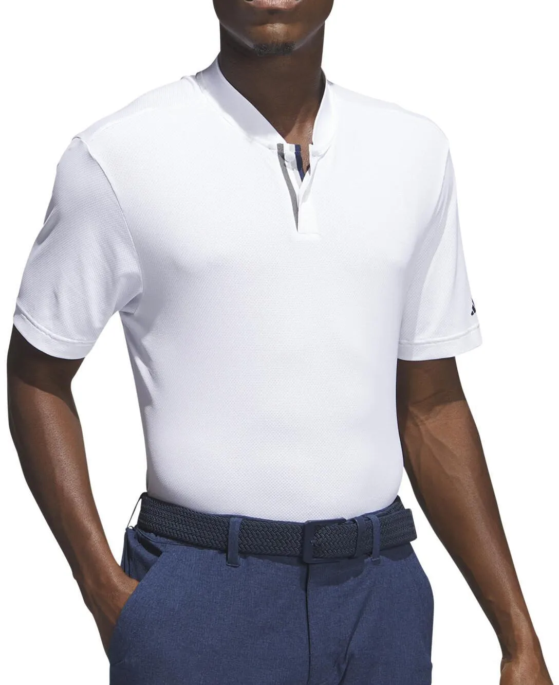 Comfy Casual Wear adidas Ultimate365 Tour Short Sleeve Mens Golf Polo Shirt - White