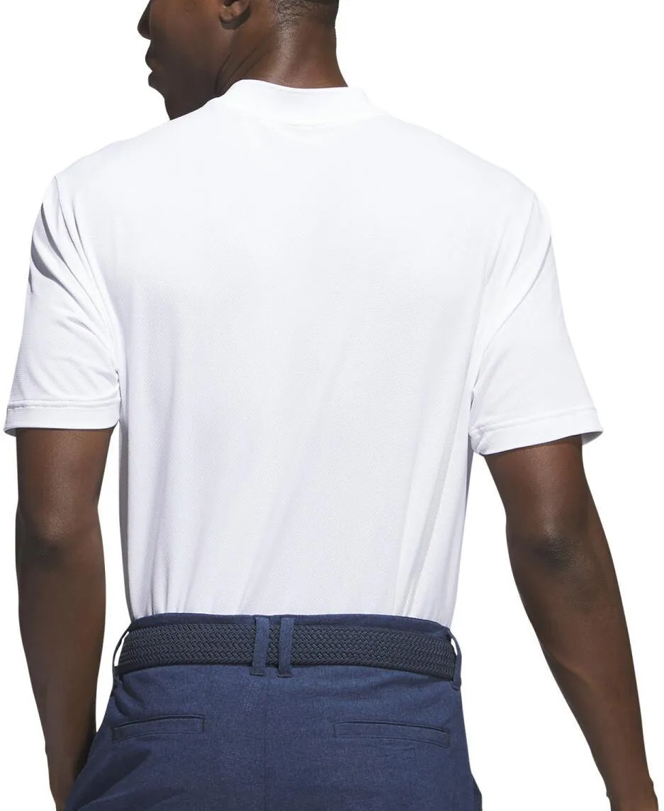 adidas Ultimate365 Tour Short Sleeve Mens Golf Polo Shirt - White Comfy Look Urban Style Trend