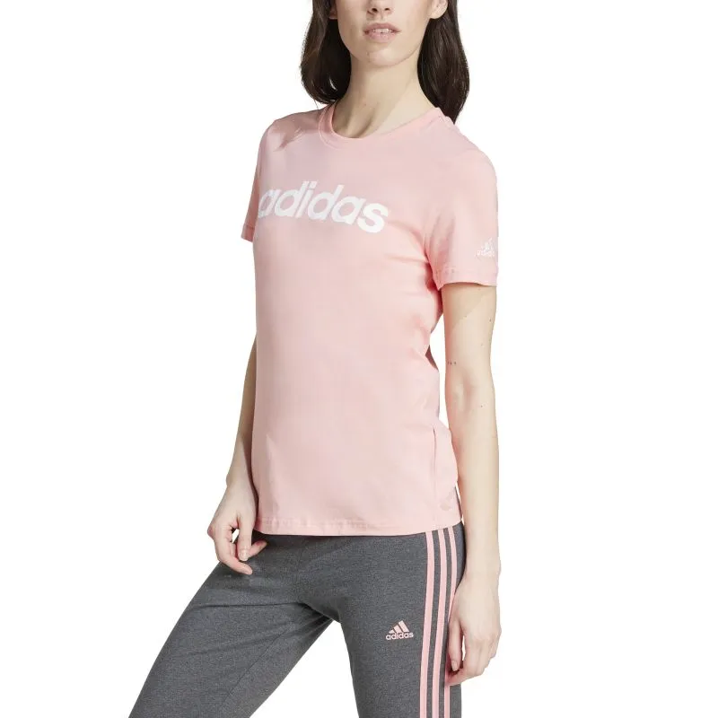 Adidas Womens Essentials Slim Logo Tee Quick Fit Gym clothing