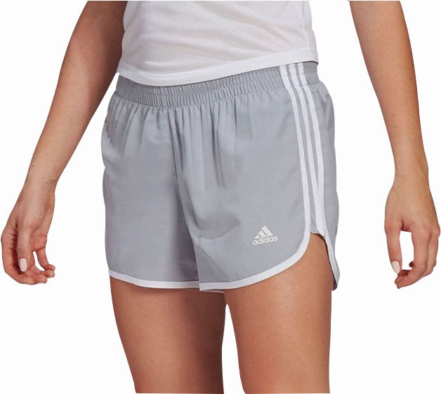 Soft Stretch fade resistant color adidas 3 Inch Marathon 20 Womens Running Shorts - Grey