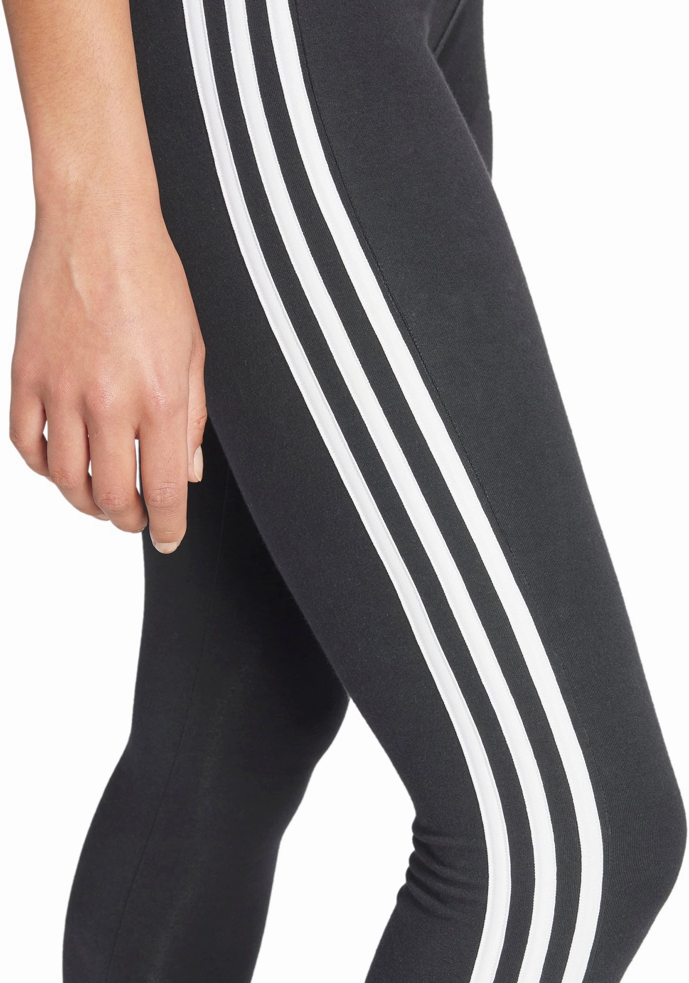 adidas 3 Stripes Womens Long Training Tights - Black Comfort Seeker Soft Touch Everyday Essential