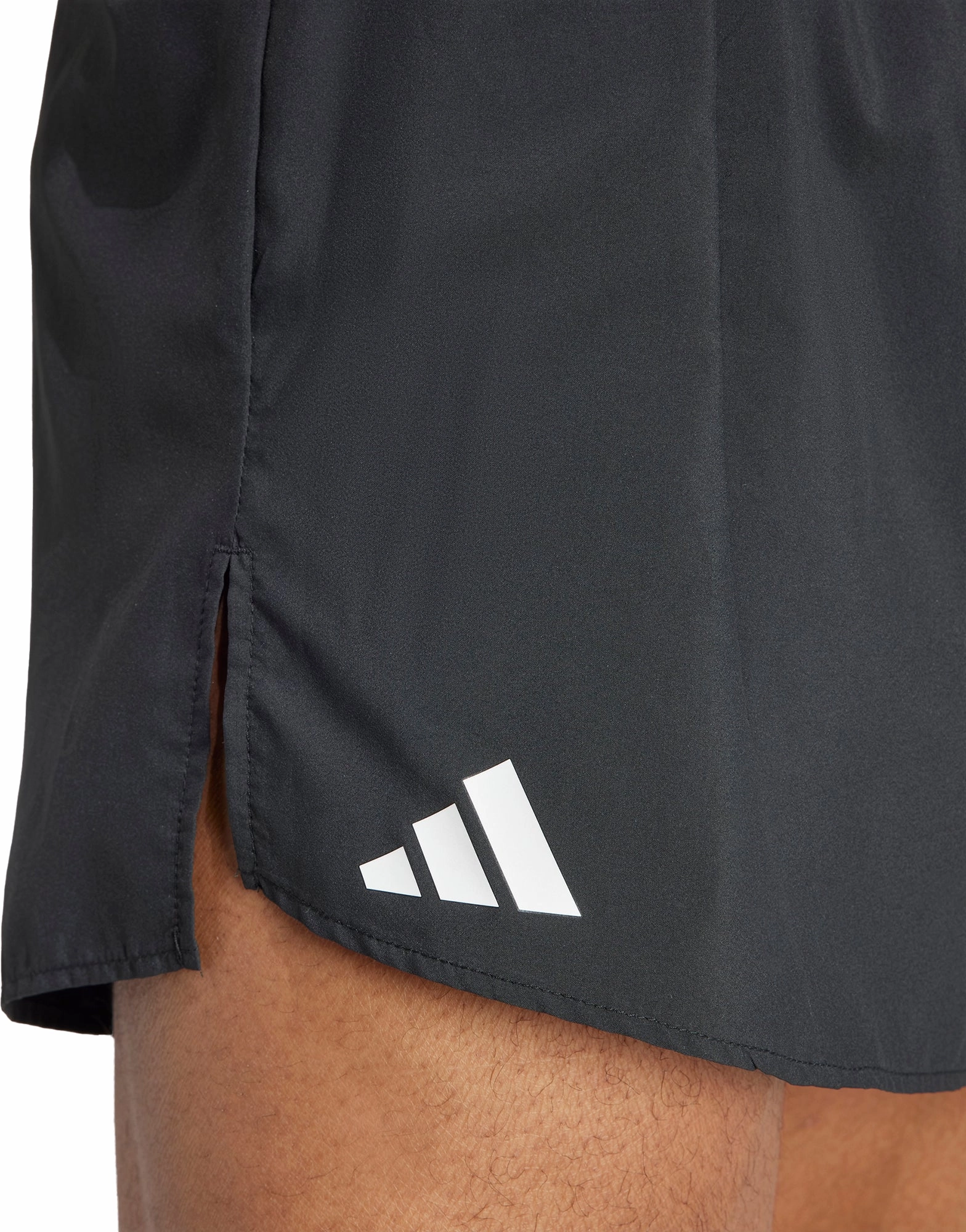 Active Design Wrinkle-Resistant adidas Adizero Essentials Mens Running Shorts - Black