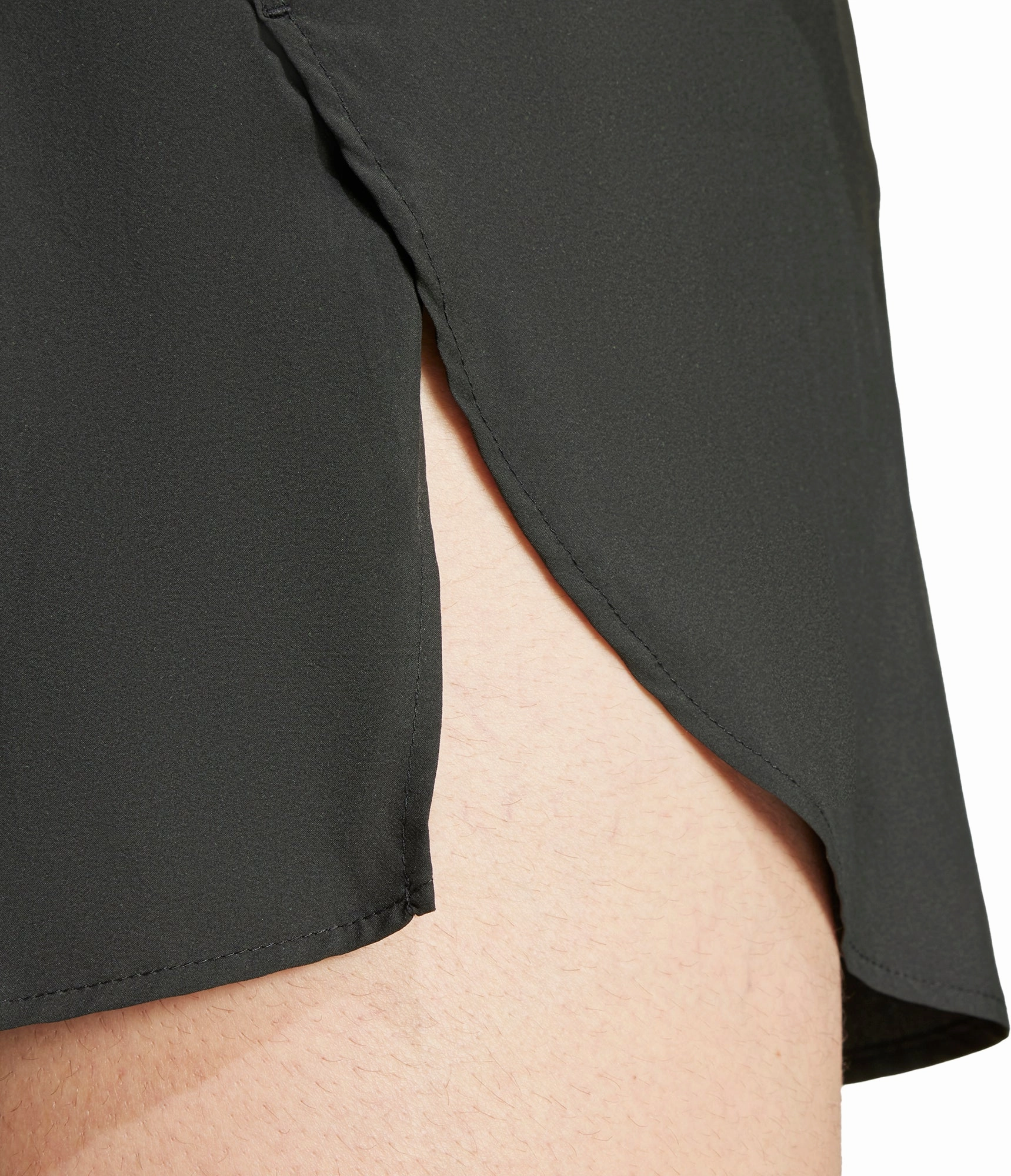 adidas Adizero Essentials Mens Split Running Shorts - Black Water - repellent