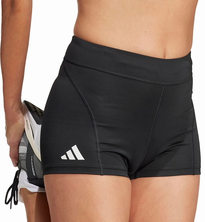 Fitness Lover Studio Practice Move Free adidas Adizero Essentials Womens Short Running Tights - Black