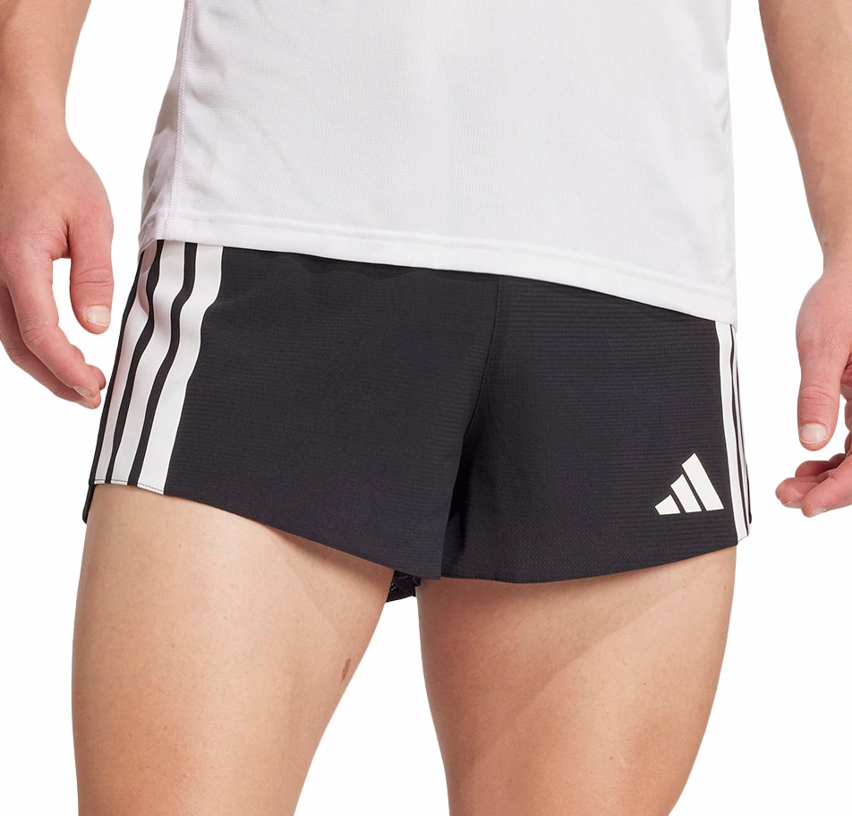 adidas Adizero Gel Pocket 3 Inch Mens Running Shorts - Black Abrasion Resistant Material beachy vibe