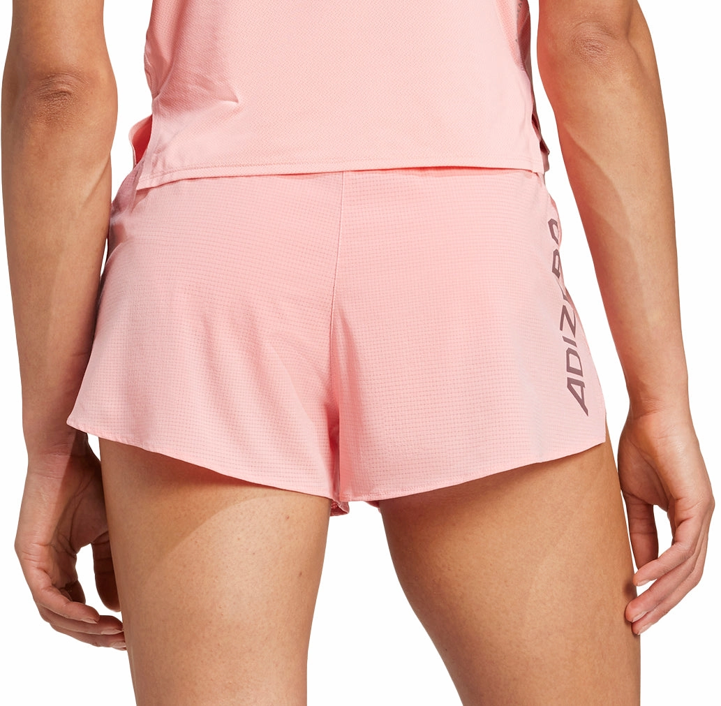 adidas Adizero Gel Womens Running Shorts - Pink Day Comfort Non Slip Inner Grip
