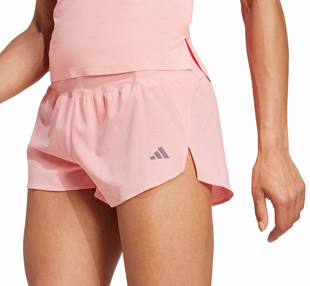 adidas Adizero Gel Womens Running Shorts - Pink Flexible Fabric Chafe Resistant Seams