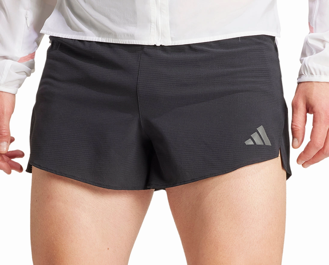 adidas Adizero Mens Running Shorts - Black Stay Active Nylon Material