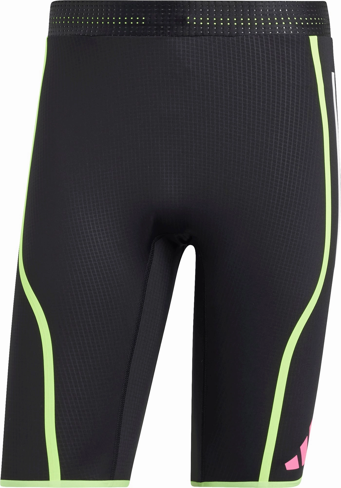 Balanced Stretch Petite Size Durable Stitch adidas Adizero Promo Mens Short Running Tights - Black