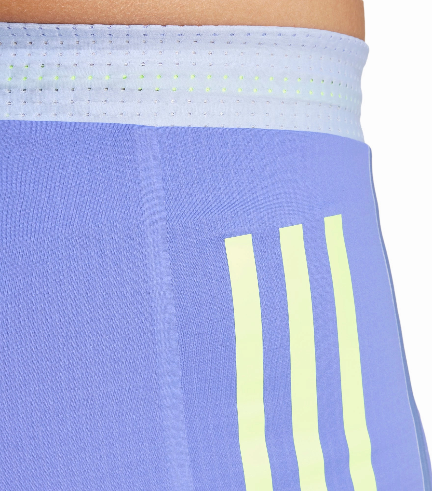 adidas Adizero Promo Mens Short Running Tights - Blue High Rise Waist