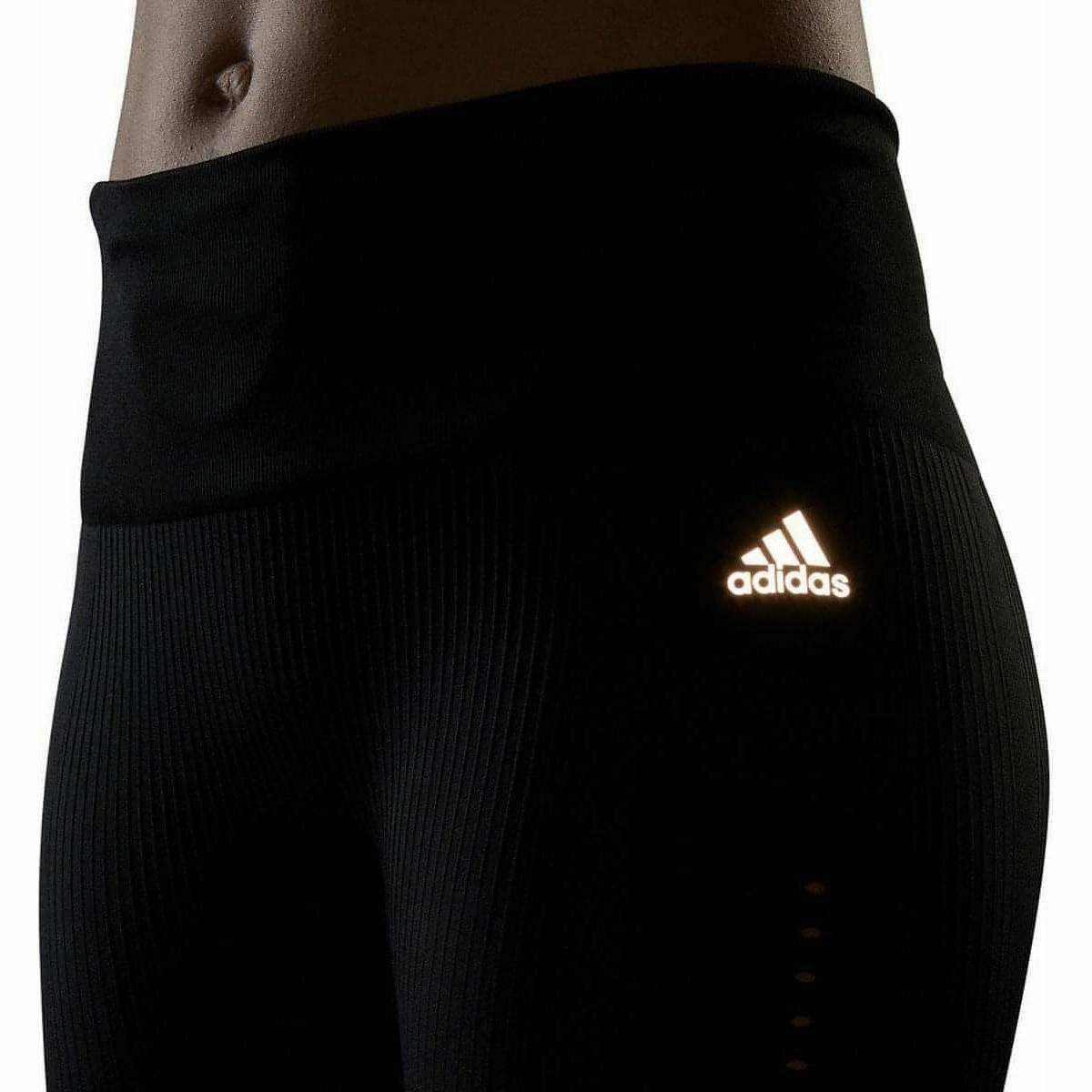 Balanced Comfort adidas AeroKnit Womens 7/8 Running Tights - Black