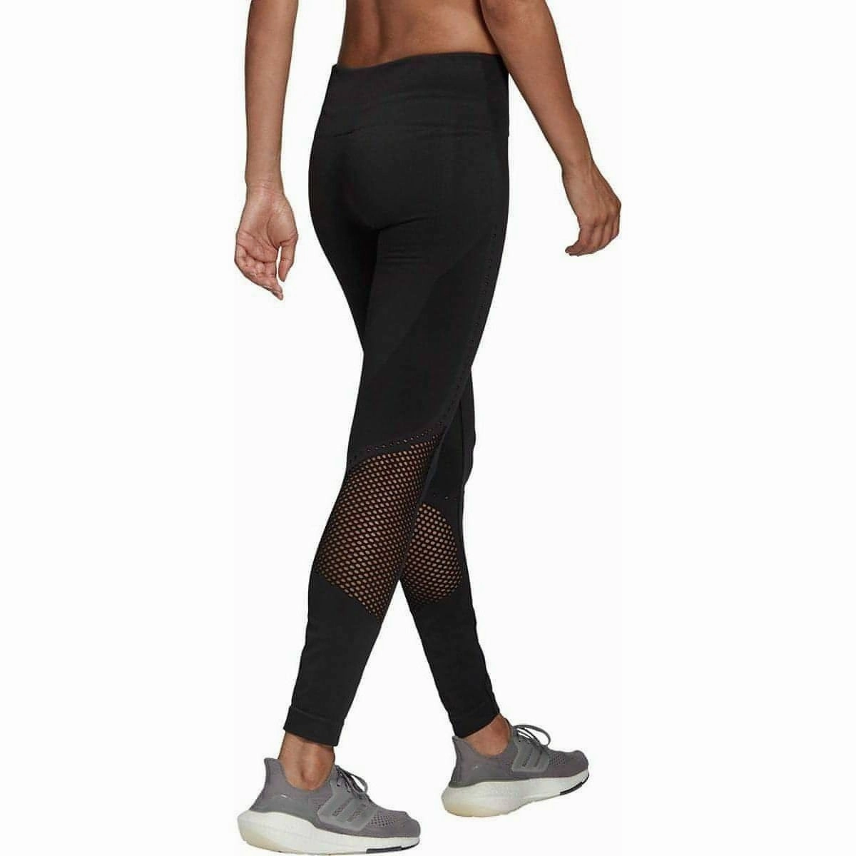 Layering Essential Compression Technology adidas AeroKnit Womens 7/8 Running Tights - Black