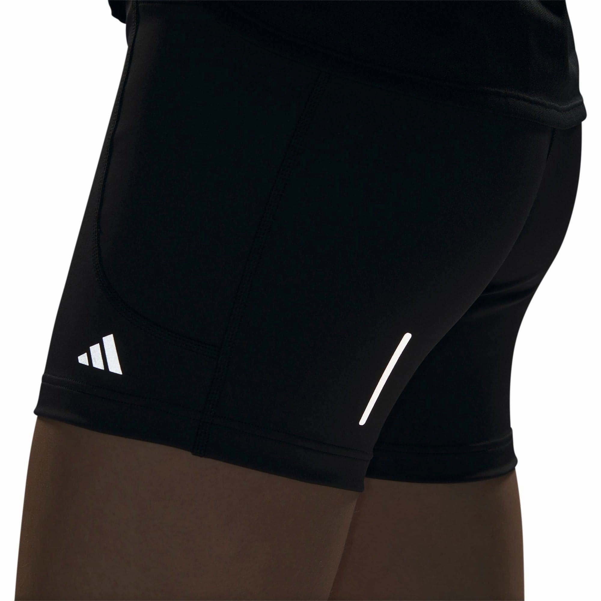 adidas DailyRun 5 Inch Womens Short Running Tights - Black Bright Colors Water - repellent